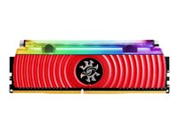 XPG SPECTRIX D80 Liquid Cooling - DDR4 - 16 Go: 2 x 8 Go - DIMM 288 broches - 3000 MHz / PC4-24000 - CL16 - 1.35 V - mémoire sans tampon - non ECC - rouge AX4U300038G16-DR80