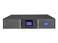 Eaton 9PX 3000i RT2U - Onduleur (montable sur rack / externe) - CA 200/208/220/230/240 V - 3000 Watt - 3000 VA - monophasé - RS-232, USB - connecteurs de sortie : 10 - PFC - 2U - 19" - noir / argent 9PX3000IRT2U-L