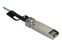 StarTech.com Câble QSFP+ vers 4x SFP+ de 5 m - Compatible avec Cisco QSFP-4X10G-AOC5M - Cordon optique QSFP+ 40G vers 4x SFP+ 10G - Câble éclaté - QSFP+ verrouillé pour SFP+ verrouillé - 5 m - fibre optique - SFF-8431/SFF-8432/SFF-8436 - actif - noir QSFP4X10GAO5