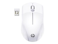 HP 220 - Souris - 3 boutons - sans fil - 2.4 GHz - récepteur sans fil USB - blanc neige - CTO - pour HP 24, 27; Pavilion 24, 27, 32, TP01 7KX12AA