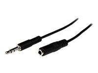 StarTech.com Câble Jack 3,5mm Mâle / Femelle - Rallonge Casque Audio Stéréo Mini Jack - Rallonge jack 3,5mm M/F - 2 m - Rallonge de câble audio - mini-phone stereo 3.5 mm femelle pour mini-phone stereo 3.5 mm mâle - 2 m - noir MU2MMFS