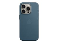 Apple - Coque de protection pour téléphone portable - compatibilité avec MagSafe - tissu fin - bleu Pacifique - pour iPhone 15 Pro MT4Q3ZM/A