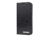 Doro Flip cover - Étui à rabat pour téléphone portable - noir - pour DORO 8035 7458