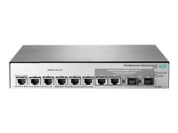 HPE OfficeConnect 1850 6XGT and 2XGT/SPF+ - Commutateur - Géré - 6 x 10GBase-T + 2 x 10 Gigabit Ethernet / 10 Gigabit Ethernet SFP+ - Ordinateur de bureau, Montable sur rack, fixation murale JL169A