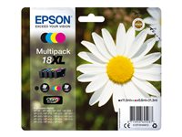 Epson 18XL - Pack de 4 - XL - noir, jaune, cyan, magenta - original - blister - cartouche d'encre - pour Expression Home XP-212, 215, 225, 312, 315, 322, 325, 412, 415, 422, 425 C13T18164012