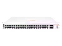 HPE Aruba Instant On 1830 48G 24p Class4 PoE 4SFP 370W Switch - Commutateur - intelligent - 24 x 10/100/1000 + 24 x 10/100/1000 (PoE+) + 4 x Gigabit SFP - de bureau, Montable sur rack - PoE+ (370 W) JL815A#ABB