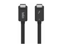 Belkin CONNECT - Câble Thunderbolt - 24 pin USB-C (M) reversible pour 24 pin USB-C (M) reversible - Thunderbolt 4 - 2 m - actif, Alimentation USB (100 W) - pour P/N: INC006TTSGY INZ002BT2MBK