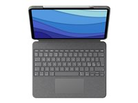 Logitech Combo Touch - Clavier et étui - avec trackpad - rétroéclairé - Apple Smart connector - Pan Nordic - gris - pour Apple 10.9-inch iPad Air (4ème génération, 5ème génération) 920-010302