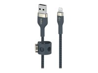 Belkin BOOST CHARGE - Câble Lightning - USB mâle pour Lightning mâle - 3 m - bleu CAA010BT3MBL