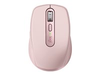 Logitech MX Anywhere 3S - Souris - optique - 6 boutons - sans fil - Bluetooth - rose 910-006931