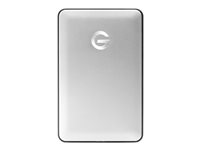 G-Technology G-DRIVE mobile USB-C - Disque dur - 1 To - externe (portable) - 2.5" - USB 3.1 Gen 1 (USB-C connecteur) - 7200 tours/min - argent 0G04877