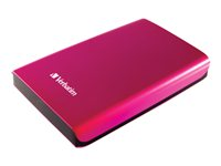 Verbatim Store 'n' Go Portable - Disque dur - 1 To - externe (portable) - USB 3.0 - 5400 tours/min - rose chaud 53035