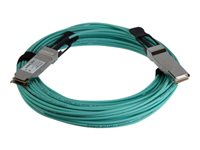 StarTech.com Câble QSFP+ optique actif de 30 m - Conforme à MSA - Cordon optique QSFP+ actif - Câble AOC 40G - Câble d'attache directe 40GBase - QSFP+ verrouillé pour QSFP+ verrouillé - 30 m - fibre optique - SFF-8436 - actif - noir QSFP40GAO30M