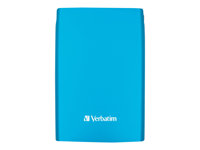 Verbatim Store 'n' Go Portable - Disque dur - 500 Go - externe (portable) - USB 2.0 - 5400 tours/min - bleu des Caraïbes 53011