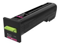 Lexmark - À rendement élevé - magenta - original - cartouche de toner LCCP, LRP, Entreprise Lexmark - pour Lexmark CX820de, CX820dtfe, CX825de, CX825dte, CX825dtfe, CX860de, CX860dte, CX860dtfe 82K2HME