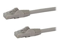 StarTech.com Câble réseau Cat6 Gigabit UTP sans crochet de 3m - Cordon Ethernet RJ45 anti-accroc - Câble patch Mâle / Mâle - Gris - Cordon de raccordement - RJ-45 (M) pour RJ-45 (M) - 3 m - UTP - CAT 6 - moulé, sans crochet - gris N6PATC3MGR