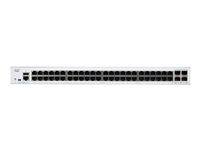 Cisco Business 250 Series CBS250-48T-4G - Commutateur - C3 - intelligent - 48 x 10/100/1000 + 4 x Gigabit SFP - Montable sur rack CBS250-48T-4G-EU