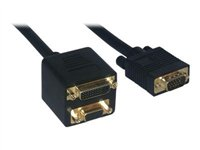 MCL Samar - Adaptateur VGA - HD-15 (VGA) (M) pour HD-15 (VGA), DVI (F) - 20 cm CG-226