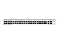 HPE Aruba Instant On 1930 48G Class4 PoE 4SFP/SFP+ 370W Switch - Commutateur - C3 - Géré - 48 x 10/100/1000 (PoE) + 4 x 1 Gigabit / 10 Gigabit SFP+ - Montable sur rack - PoE (370 W) JL686B#ABB