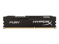 HyperX FURY - DDR3L - kit - 8 Go: 2 x 4 Go - DIMM 240 broches - 1866 MHz / PC3L-14900 - CL11 - 1.35 / 1.5 V - mémoire sans tampon - non ECC - noir HX318LC11FBK2/8