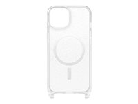 OtterBox React Series - Coque de protection pour téléphone portable - collier - compatibilité avec MagSafe - stardust (paillettes transparentes) - pour Apple iPhone 14 77-92281