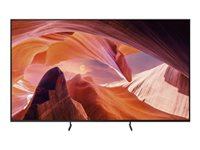 Sony Bravia Professional Displays FWD-85X80L - Classe de diagonale 85" (84.6" visualisable) - X80L Series écran LCD rétro-éclairé par LED - avec tuner TV - signalisation numérique - Smart TV - Google TV - 4K UHD (2160p) 3840 x 2160 - HDR - cadre clignotant, Direct LED - noir FWD-85X80L