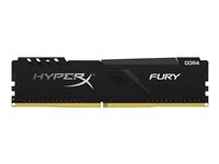 HyperX FURY - DDR4 - module - 8 Go - DIMM 288 broches - 2666 MHz / PC4-21300 - CL16 - 1.2 V - mémoire sans tampon - non ECC - noir HX426C16FB3/8