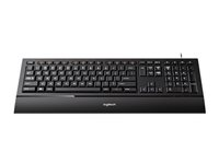 Logitech Illuminated K740 - Clavier - rétroéclairé - USB - R.-U. - orange, noir classique 920-005694