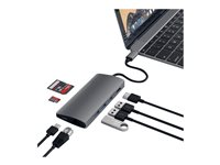 Satechi Aluminum Multi-Port Adapter V2 - Station d'accueil - USB-C - 1GbE ST-TCMA2M