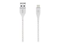 Belkin DuraTek Plus - Câble Lightning - USB mâle pour Lightning mâle - 3.05 m - blanc F8J236BT10-WHT