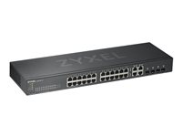 Zyxel GS1920-24v2 - Commutateur - intelligent - 24 x 10/100/1000 + 4 x SFP Gigabit combiné - Montable sur rack ZY-GS192024V2