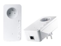 devolo dLAN 1200+ - Starter Kit - pont - GigE, HomePlug AV (HPAV) - Branchement mural (pack de 2) 9377