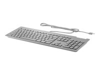 HP Business Slim - Clavier - USB - Allemand - noir - pour HP 260 G4, t540; EliteDesk 805 G6; Engage One Pro; ProDesk 40X G6; Workstation Z1 G6 Z9H48AA#ABD