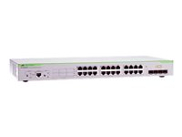 Allied Telesis CentreCOM AT-GS924M - Commutateur - Géré - 24 x 10/100/1000 + 4 x SFP partagé - de bureau, Montable sur rack AT-GS924M-50