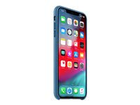 Apple - Coque de protection pour téléphone portable - cuir - bleu cod cap - pour iPhone XS Max MTEW2ZM/A