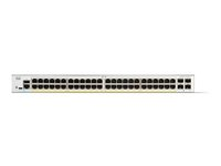 Cisco Catalyst 1300-48FP-4G - Commutateur - C3 - Géré - 48 x 10/100/1000 (PoE+) + 4 x Gigabit SFP - Montable sur rack - PoE+ (740 W) C1300-48FP-4G