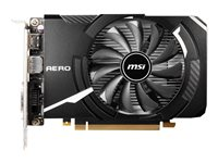 MSI GeForce GTX 1650 D6 AERO ITX OC - Carte graphique - GF GTX 1650 - 4 Go GDDR6 - PCIe 3.0 x16 - DVI, HDMI, DisplayPort GEFORCE GTX 1650 D6 AERO ITX OC