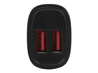 StarTech.com Chargeur de voiture double USB - Adaptateur allume cigare à 2 ports USB - Haute puissance (24 W/4,8 A) - Blanc - Adaptateur d'alimentation pour voiture - 24 Watt - 4.8 A - 2 connecteurs de sortie (USB) - noir - pour P/N: USBLT1MW, USBLT1MWS, USBLT2MBR, USBLT2MW, USBLT30CMW, USBLTM1MBK, USBLTM1MWH USB2PCARBKS