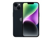 Apple iPhone 14 Plus - 5G smartphone - double SIM / Mémoire interne 512 Go - écran OEL - 6.7" - 2778 x 1284 pixels - 2x caméras arrière 12 MP, 12 MP - front camera 12 MP - noir minuit MQ593ZD/A