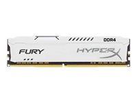 HyperX FURY - DDR4 - 64 Go: 4 x 16 Go - DIMM 288 broches - 2933 MHz / PC4-23400 - CL17 - 1.2 V - mémoire sans tampon - non ECC - blanc HX429C17FWK4/64