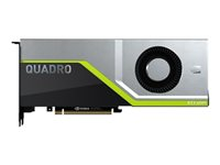 NVIDIA Quadro RTX 6000 - Carte graphique - Quadro RTX 6000 - 24 Go GDDR6 - PCIe 3.0 x16 - 4 x DisplayPort, USB-C - Adaptateurs inclus VCQRTX6000-PB