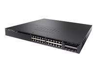 Cisco Catalyst 3650-24TD-E - Commutateur - C3 - Géré - 24 x 10/100/1000 + 2 x 10 Gigabit SFP+ - de bureau, Montable sur rack WS-C3650-24TD-E