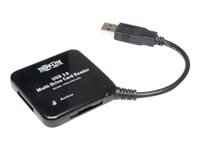 Tripp Lite USB 3.0 SuperSpeed Multi Drive Smart Card Flash Reader / Writer - Lecteur de carte (CF I, CF II, MS, MS PRO, MMC, SD, MS Duo, MS PRO Duo, RS-MMC, microSD, MMCplus, DV RS-MMC, SDHC, MS Micro, microSDHC) - USB 3.0 U352-000-MD