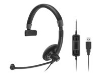 Sennheiser SC 40 USB MS - Culture Plus - micro-casque - sur-oreille - filaire - Suppresseur de bruit actif - USB - noir 506498