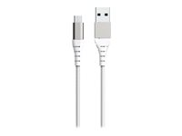 Force Power - Câble USB - USB (M) pour Micro-USB de type B (M) - 2.1 A - 1.2 m - blanc FPLIAMIC1M2W