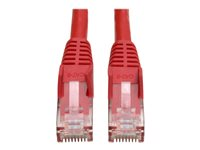 Tripp Lite 6ft Cat6 Gigabit Snagless Molded Patch Cable RJ45 M/M Red 6' - Cordon de raccordement - RJ-45 (M) pour RJ-45 (M) - 1.83 m - UTP - CAT 6 - moulé, sans crochet, bloqué - rouge N201-006-RD