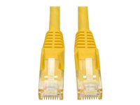 Tripp Lite 3ft Cat6 Gigabit Snagless Molded Patch Cable RJ45 M/M Yellow 3' - Cordon de raccordement - RJ-45 (M) pour RJ-45 (M) - 91.4 cm - UTP - CAT 6 - moulé, sans crochet, bloqué - jaune N201-003-YW