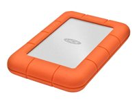 LaCie Rugged Mini - Disque dur - 4 To - externe (portable) - USB 3.0 - 5400 tours/min - AES 256 bits - avec Seagate Rescue Data Recovery 9000633