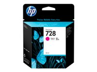 HP 728 - 40 ml - magenta - original - DesignJet - cartouche d'encre - pour DesignJet T730, T830 F9J62A