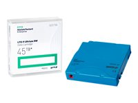 HPE - 20 x LTO Ultrium 9 - 18 To / 45 To - code-barres personnalisé marqué, étiquettes marquables - bleu clair - pack bibliotheque - pour P/N: R7E99A, R7F00A, R7F01A, R7F02A Q2079AC